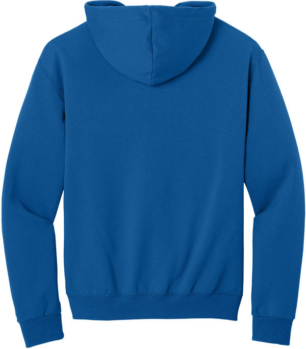 An image of a Custom JERZEES NuBlend Full Zip Hooded Sweatshirt in Royal!