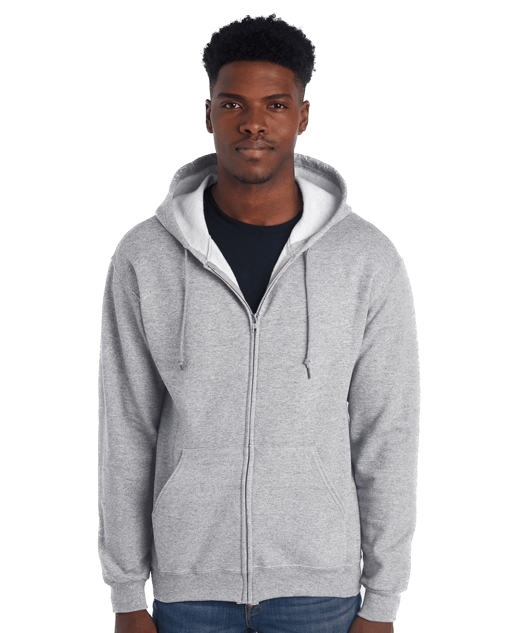 JERZEES NuBlend Full Zip Hooded Sweatshirt