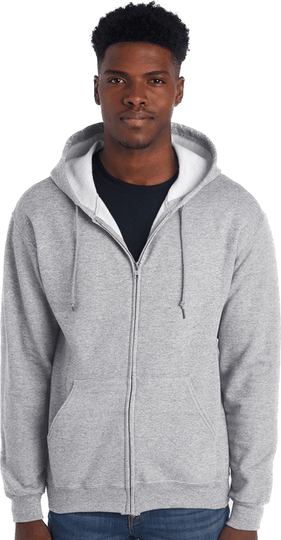 An image of a Custom JERZEES NuBlend Full Zip Hooded Sweatshirt!