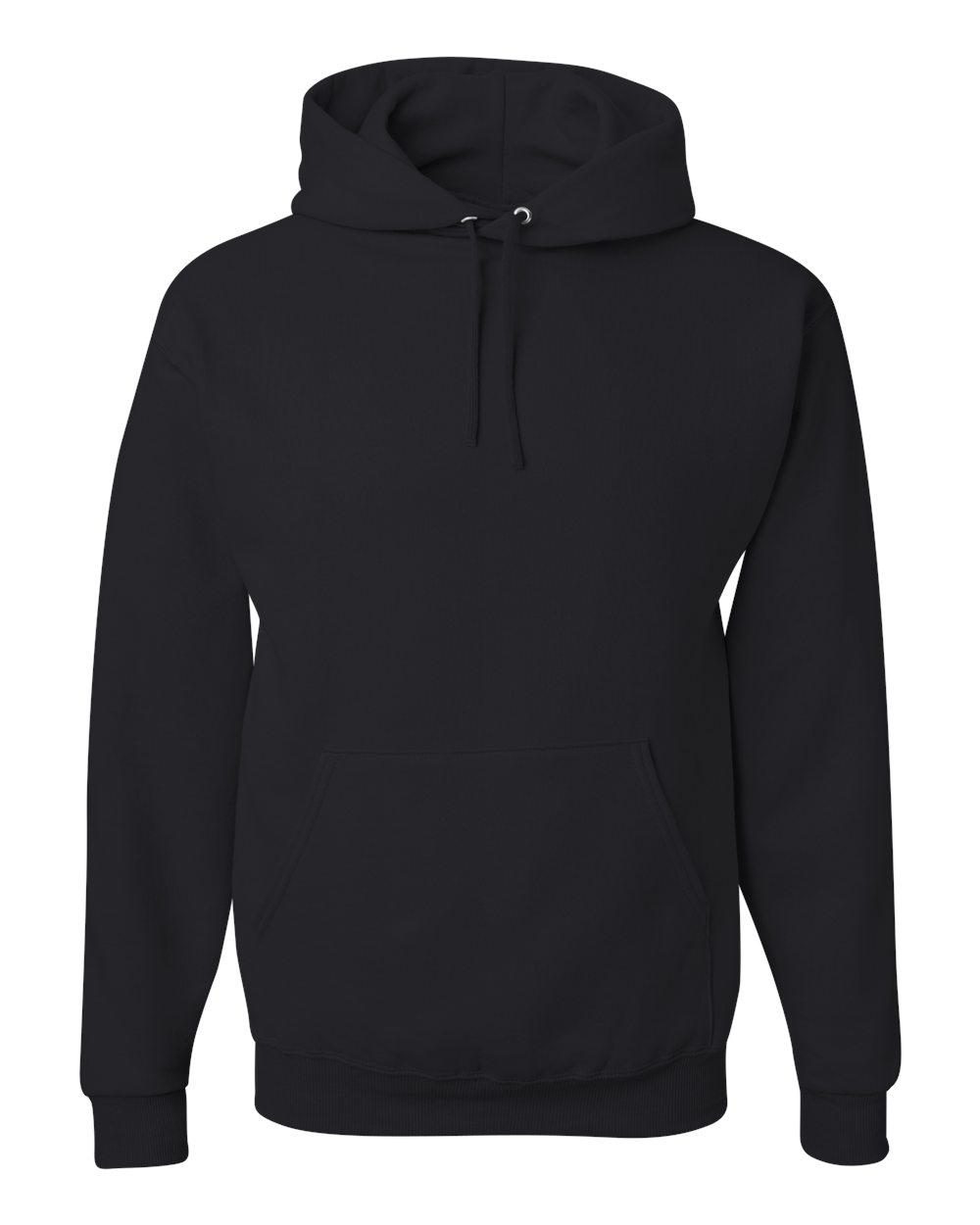 JERZEES NuBlend Hooded Sweatshirt in Black