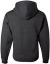 Am image of a Custom JERZEES NuBlend Hooded Sweatshirt in Black Heather!