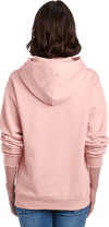 Am image of a Custom JERZEES NuBlend Hooded Sweatshirt in Blush Pink!