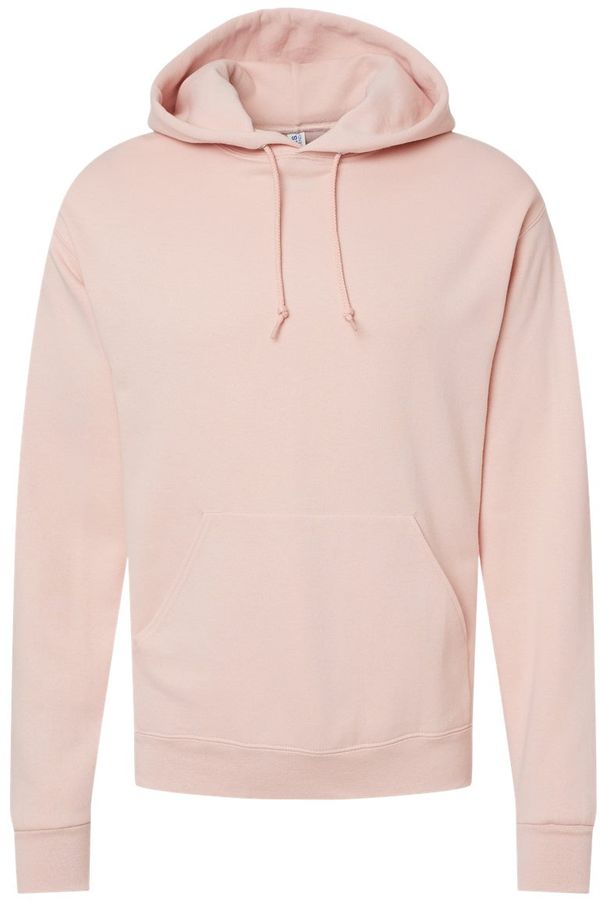 Am image of a Custom JERZEES NuBlend Hooded Sweatshirt in Blush Pink!