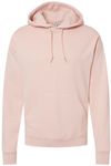 Am image of a Custom JERZEES NuBlend Hooded Sweatshirt in Blush Pink!