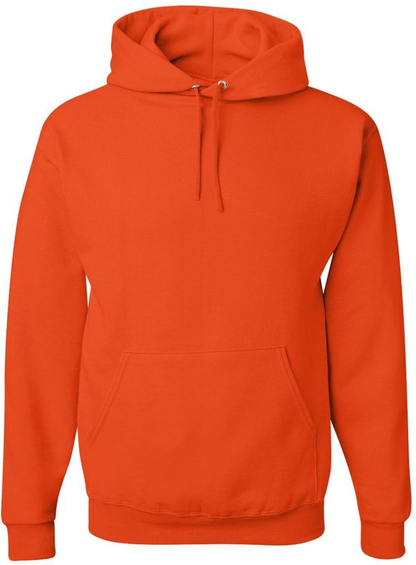 An image of a Custom JERZEES NuBlend Hooded Sweatshirt in Burnt Orange!