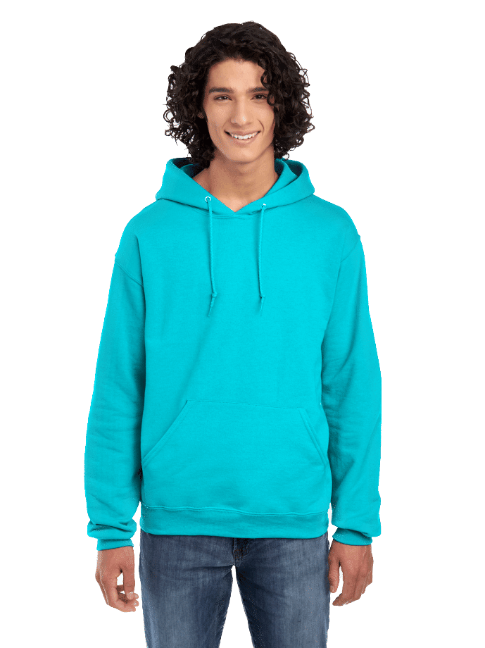 JERZEES NuBlend Hooded Sweatshirt in California Blue