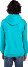 Am image of a Custom JERZEES NuBlend Hooded Sweatshirt in California Blue!