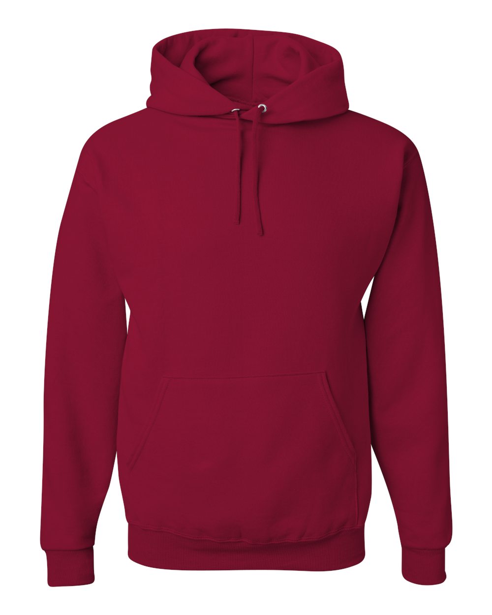 JERZEES NuBlend Hooded Sweatshirt in Cardinal