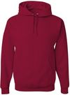 Am image of a Custom JERZEES NuBlend Hooded Sweatshirt in Cardinal!