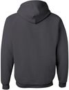 Am image of a Custom JERZEES NuBlend Hooded Sweatshirt in Charcoal Grey!