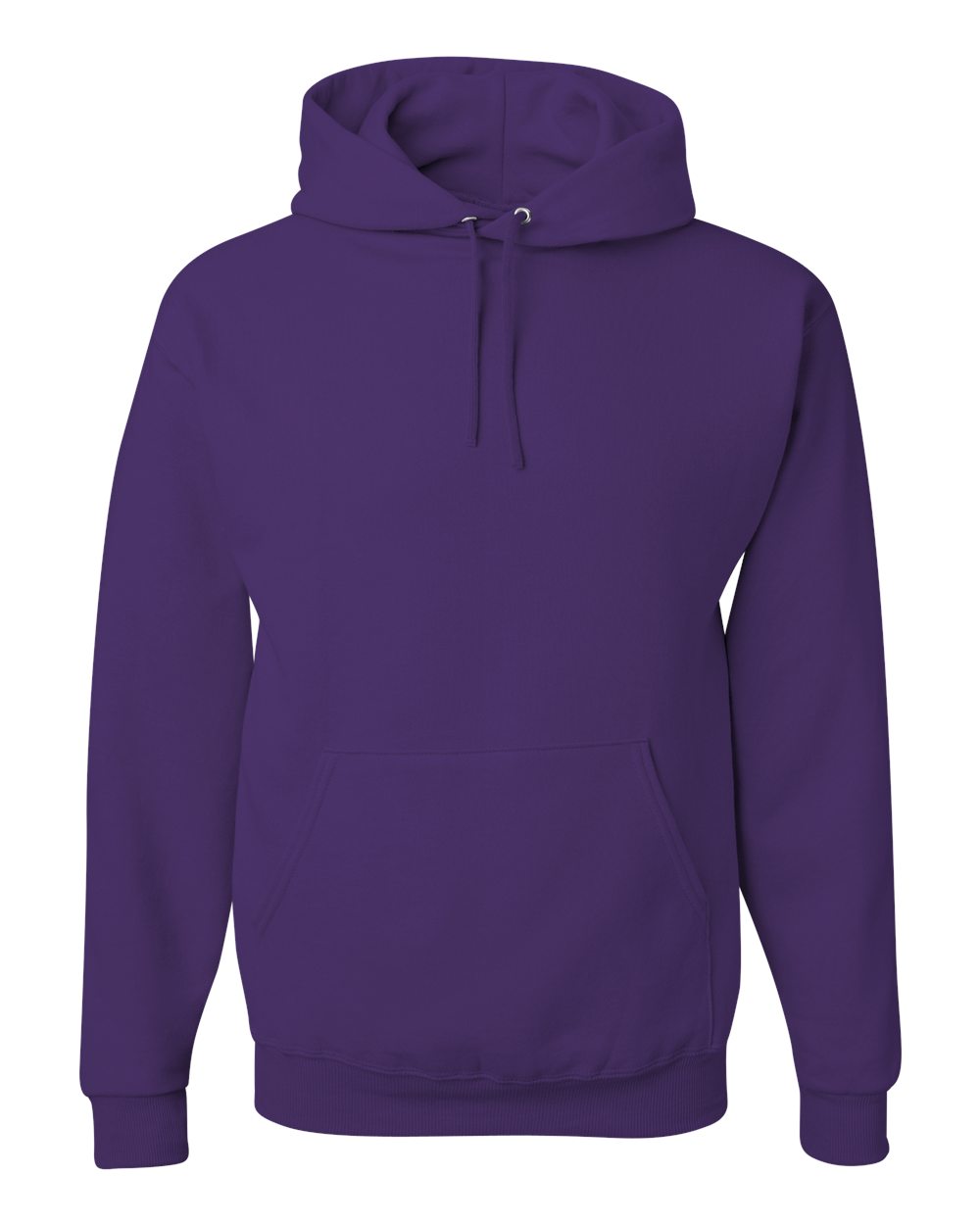 JERZEES NuBlend Hooded Sweatshirt in Deep Purple