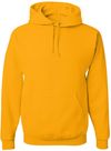 Am image of a Custom JERZEES NuBlend Hooded Sweatshirt in Gold!