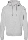 Am image of a Custom JERZEES NuBlend Hooded Sweatshirt in Oatmeal Heather!