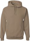 Am image of a Custom JERZEES NuBlend Hooded Sweatshirt in Safari!
