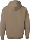 Am image of a Custom JERZEES NuBlend Hooded Sweatshirt in Safari!