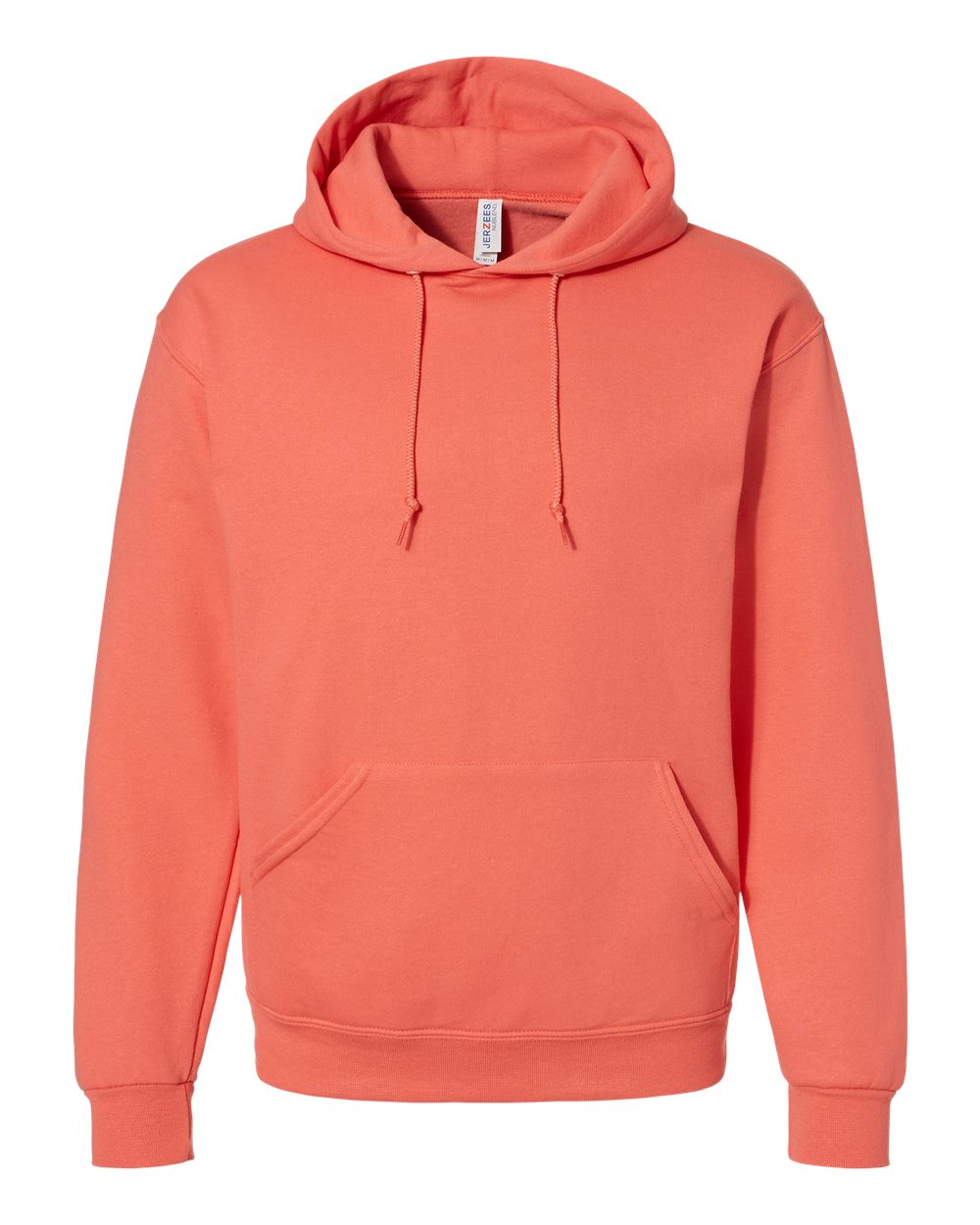 JERZEES NuBlend Hooded Sweatshirt in Sunset Coral
