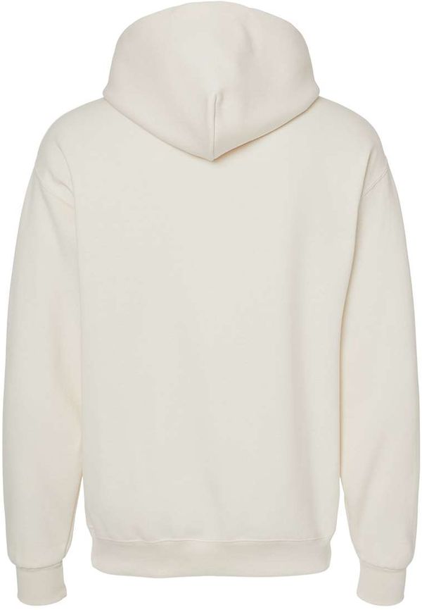 Am image of a Custom JERZEES NuBlend Hooded Sweatshirt in Sweet Cream Heather!