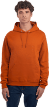 Am image of a Custom JERZEES NuBlend Hooded Sweatshirt in Texas Orange!