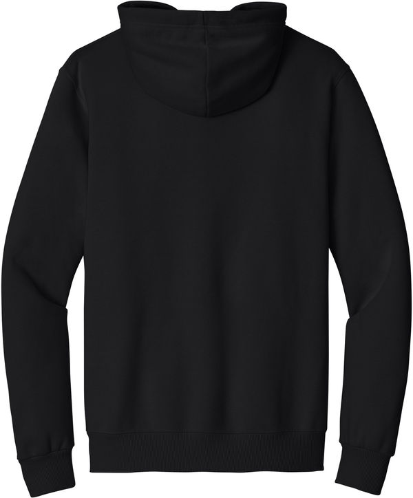 Am image of a Custom Jerzees Premium Eco Blend Ringspun Hooded Sweatshirt in Black ink!