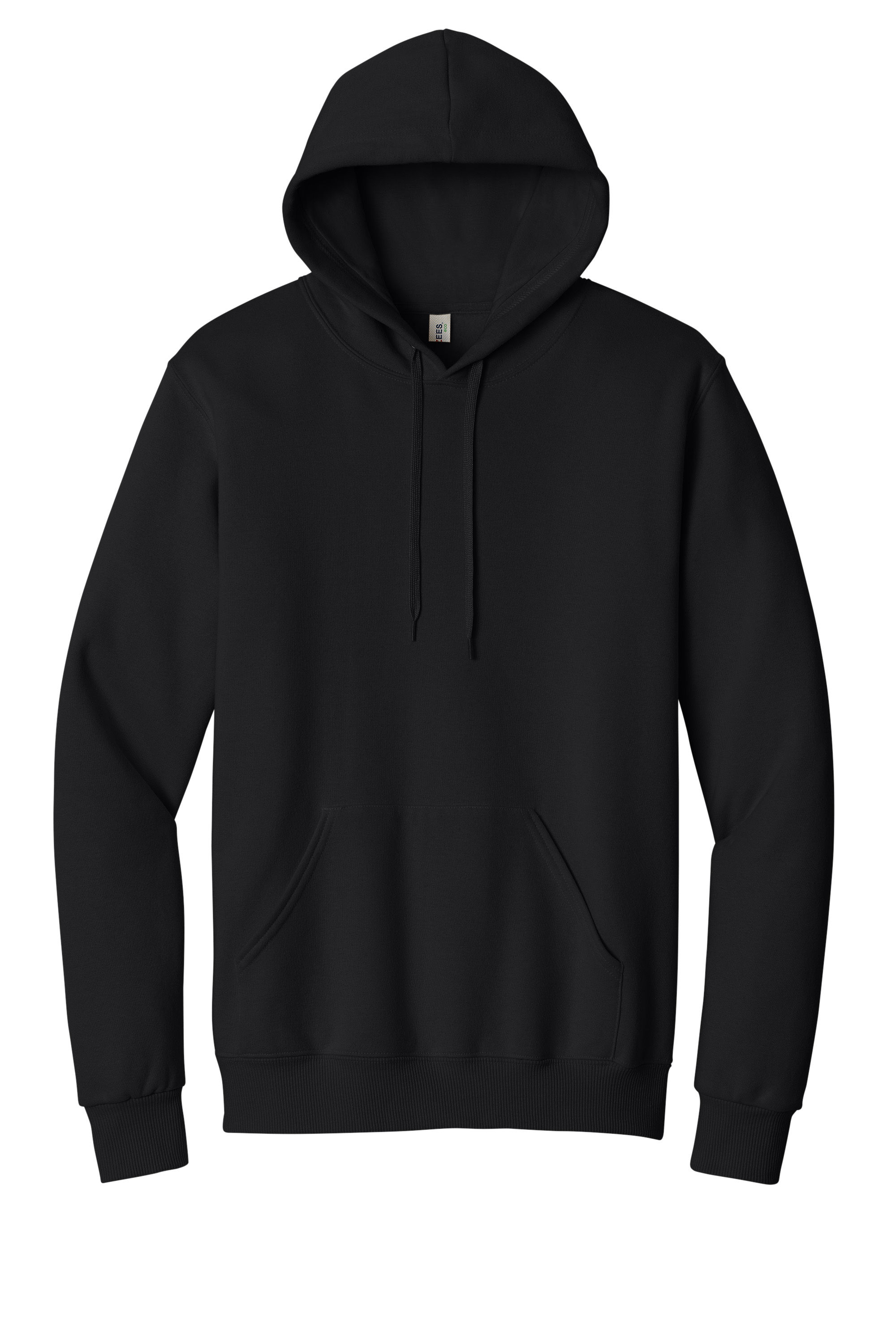 Jerzees Premium Eco Blend Ringspun Hooded Sweatshirt in Black ink