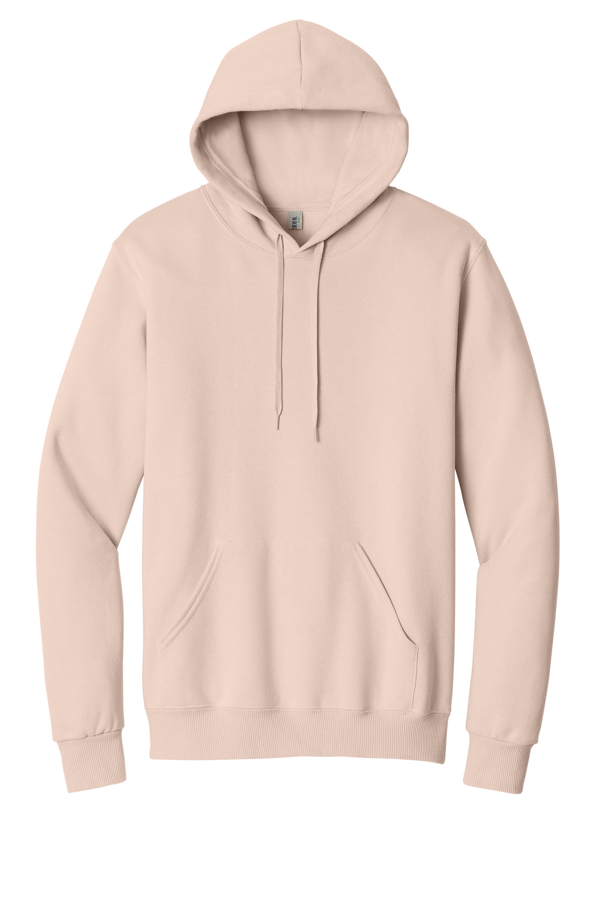Jerzees Premium Eco Blend Ringspun Hooded Sweatshirt in Blush Pink