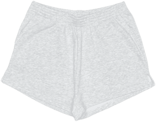 Am image of a Custom Just Like Hero 3in Sweatshorts in Ash Heather!