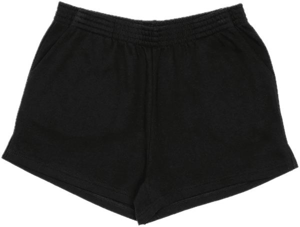 Am image of a Custom Just Like Hero 3in Sweatshorts in Black!