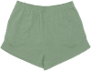 Am image of a Custom Just Like Hero 3in Sweatshorts in Dusty Green!