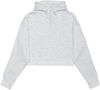 Am image of a Custom Just Like Hero Cropped Drop Shoulder Scuba Half Zip Hoodie in Ash Heather!