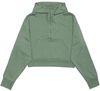 Am image of a Custom Just Like Hero Cropped Drop Shoulder Scuba Half Zip Hoodie in Dusty Green!