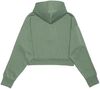 Am image of a Custom Just Like Hero Cropped Drop Shoulder Scuba Half Zip Hoodie in Dusty Green!
