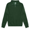 An image of a Custom Just Like Hero Unisex Quarter Zip in Forest Green!
