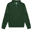 An image of a Custom Just Like Hero Unisex Quarter Zip in Forest Green!