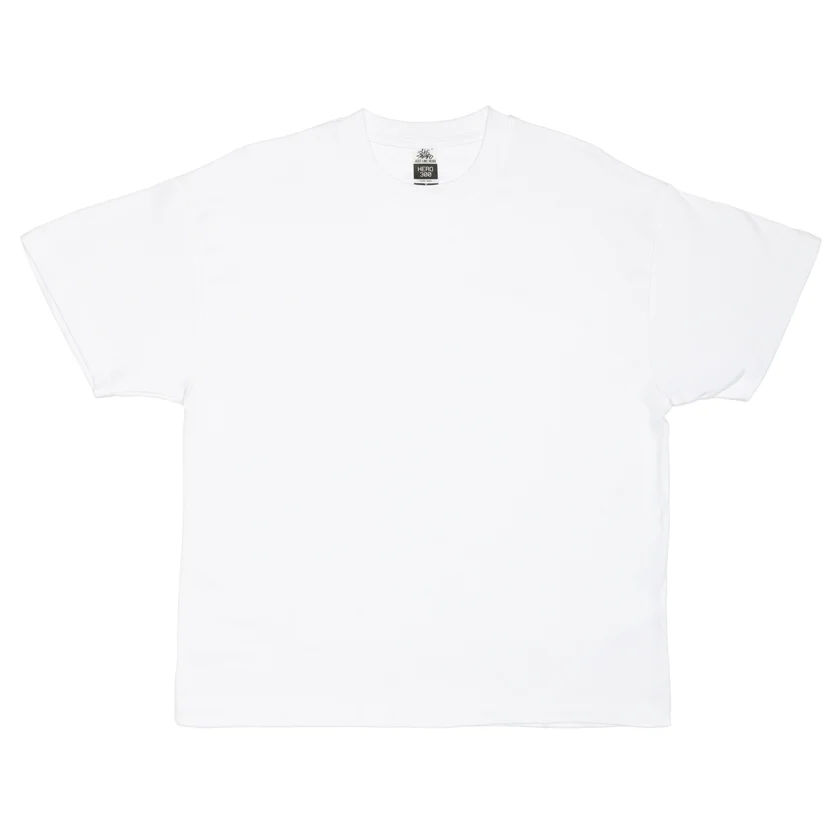 Just Like Hero Unisex super Heavy Oversized Tee in White