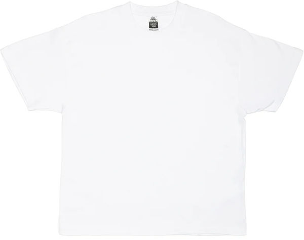 Am image of a Custom Just Like Hero Unisex super Heavy Oversized Tee in White!