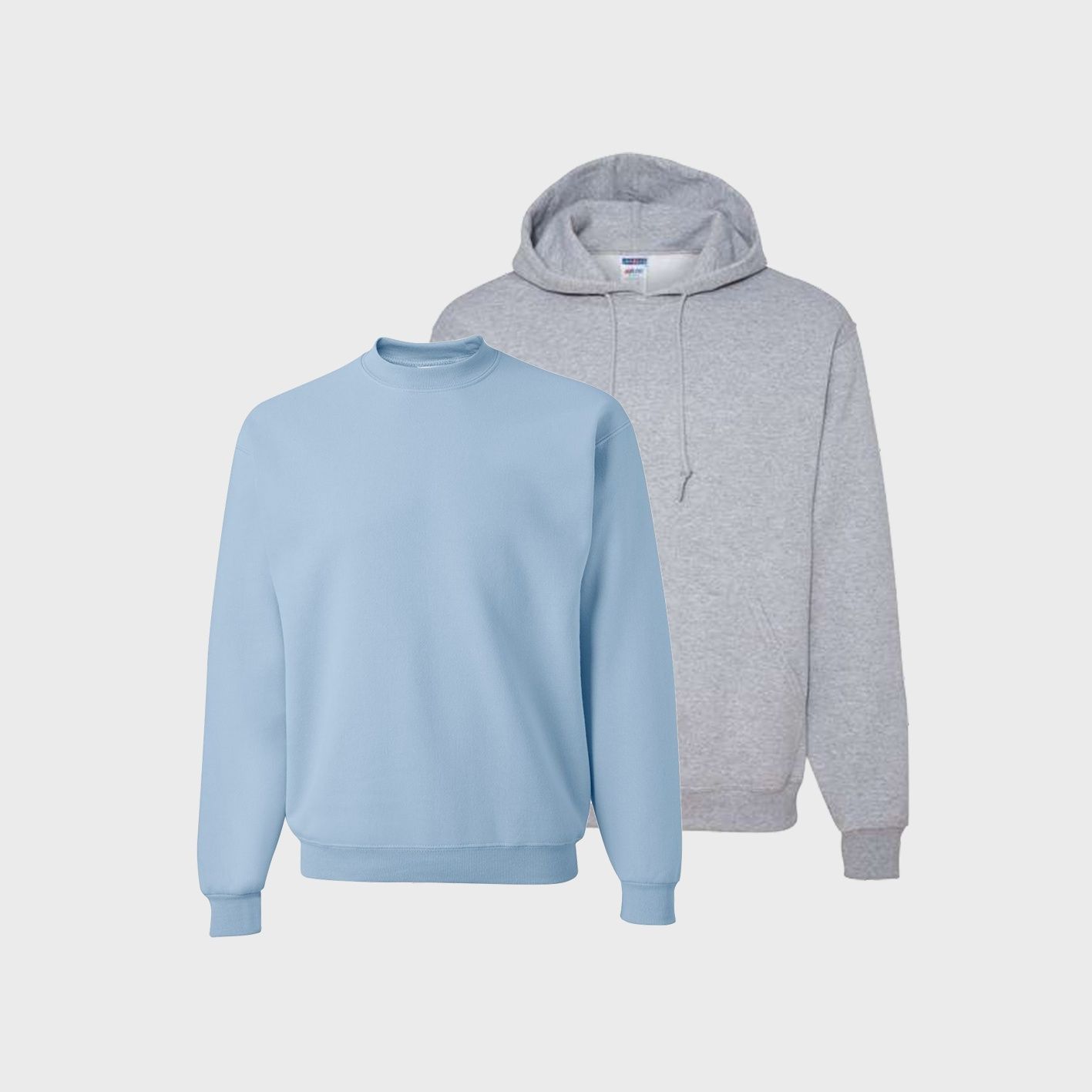 An image of Custom Jerzees Hoodies and Sweatshirts that you can print on!