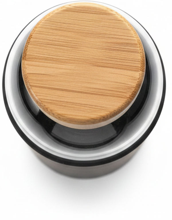 An image of a Custom Kai Glass Bottle 18oz in Black!