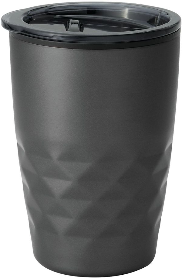 Am image of a Custom Kappa 12oz Tumbler in Charcoal!