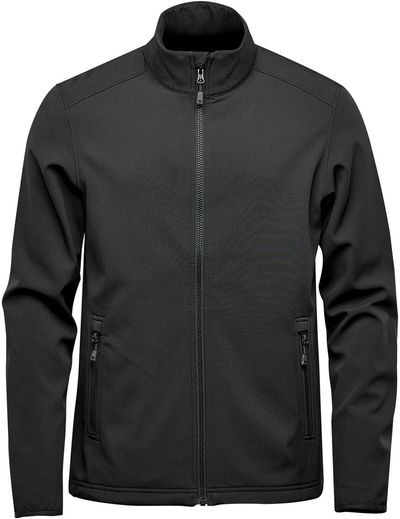 Am image of a Custom Stormtech Men's Narvik Softshell in Black!