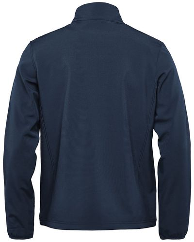 Am image of a Custom Stormtech Men's Narvik Softshell in Navy!