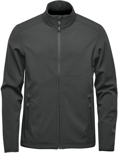 Am image of a Custom Stormtech Men's Narvik Softshell in Dolphin!