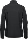 Am image of a Custom Stormtech Women's Narvik Softshell in Black!
