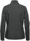 Am image of a Custom Stormtech Women's Narvik Softshell in Dolphin!