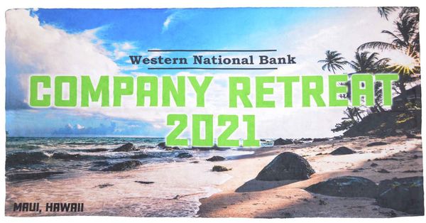 Am image of a Custom Full Colour Sublimated Deluxe Beach Towel 35