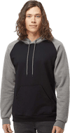An image of a Custom King Fashion Fleece Raglan Hooded Sweatshirt!