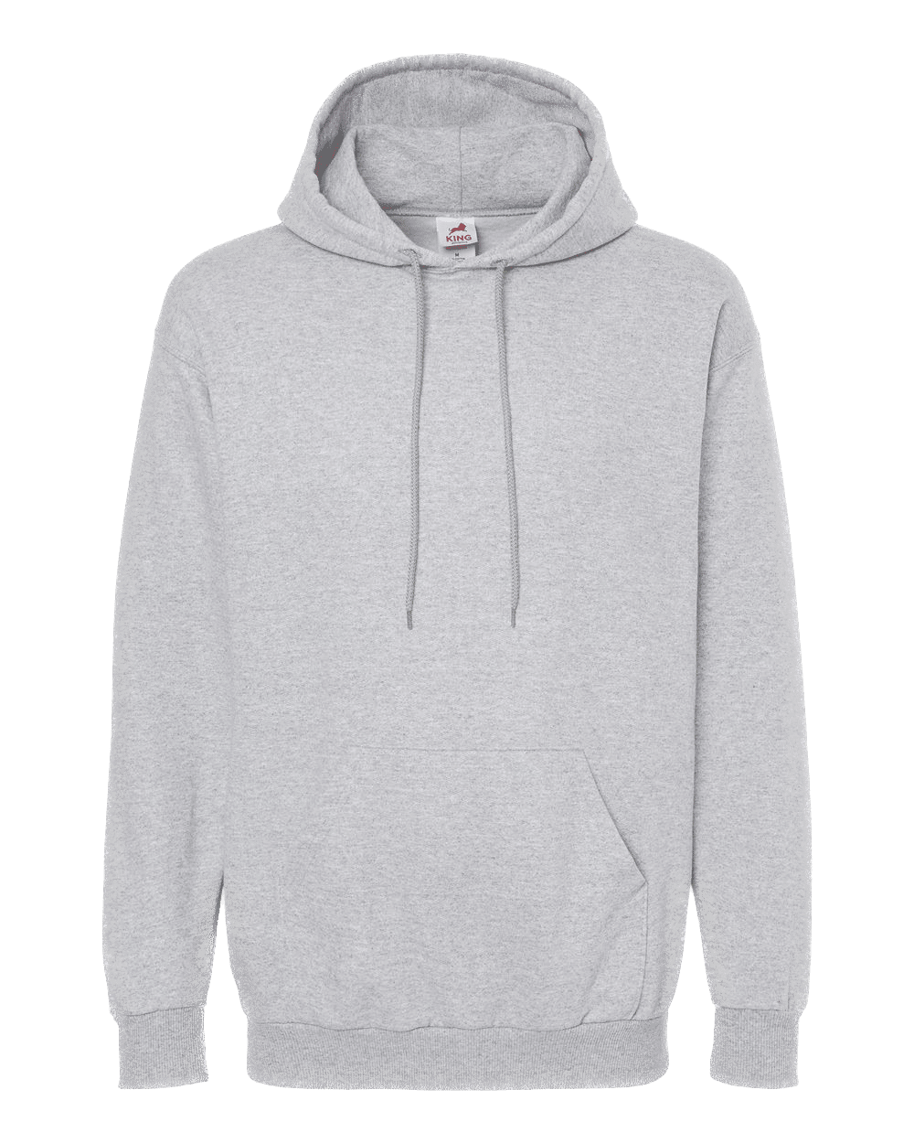 King Fashion Hooded Sweatshirt in Athletic Grey