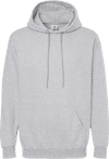 Am image of a Custom King Fashion Hooded Sweatshirt in Athletic Grey!