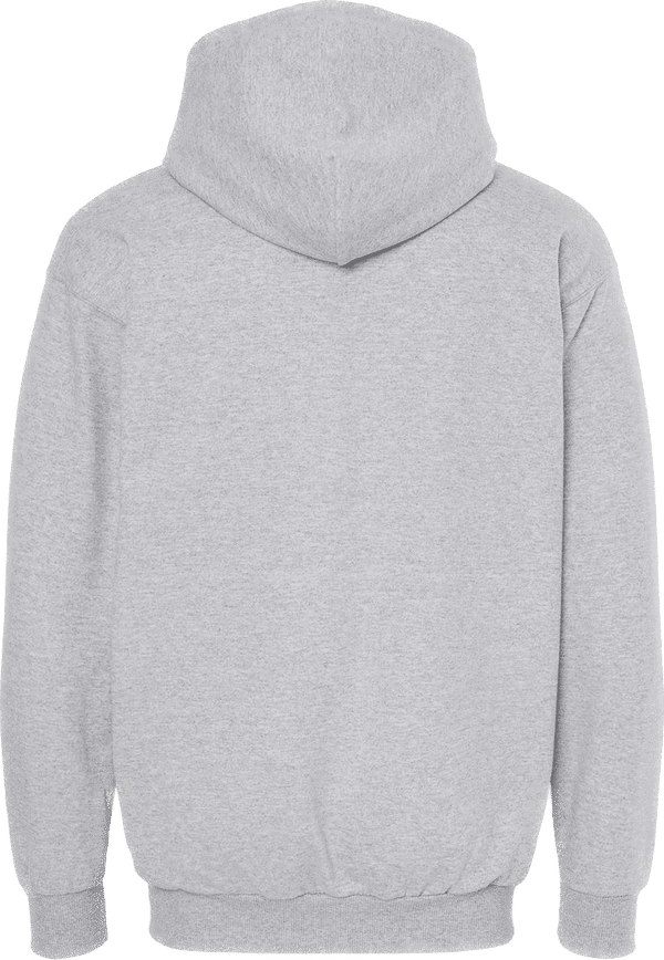 Am image of a Custom King Fashion Hooded Sweatshirt in Athletic Grey!