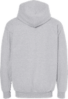 Am image of a Custom King Fashion Hooded Sweatshirt in Athletic Grey!