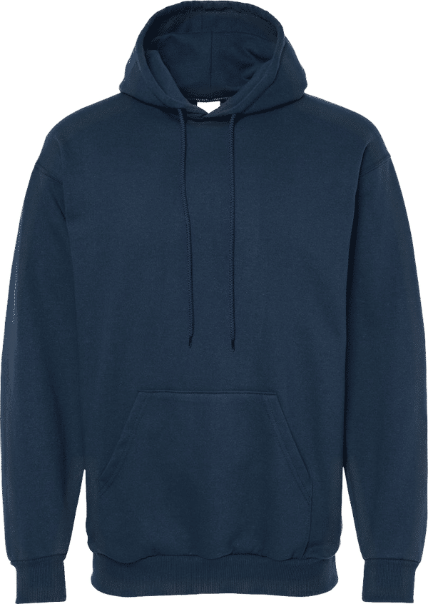 Am image of a Custom King Fashion Hooded Sweatshirt in Navy!